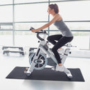 Tappetino Fitness Antiscivolo in PVC Nero 170x75x0.4 cm 