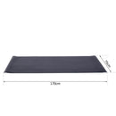 Tappetino Fitness Antiscivolo in PVC Nero 170x75x0.4 cm 