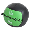 Palla Medica Wall Ball Crossfit 4kg Ø35 cm Nero-verde 
