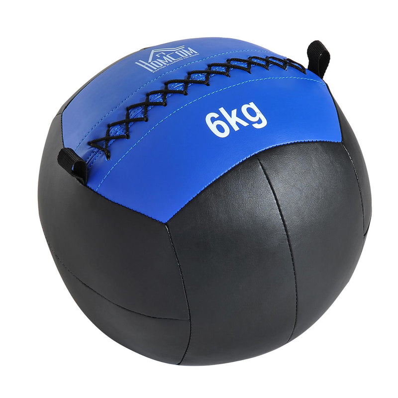 Palla Medica Crossfit Wall Ball 6kg Ø35 cm Nero-blu 