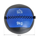 Palla Medica Crossfit Wall Ball 9kg Ø35 cm Nero-Blu 