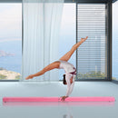 Trave da Ginnastica Allenamento Equilibrio Pieghevole in Legno Rosa 210x10x6.5 cm 