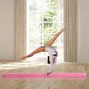 Trave da Ginnastica Allenamento Equilibrio Pieghevole in Legno Rosa 210x10x6.5 cm 