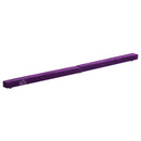 Trave da Ginnastica per Allenamento Imbottita in Legno Viola 240x10x6.5 cm 