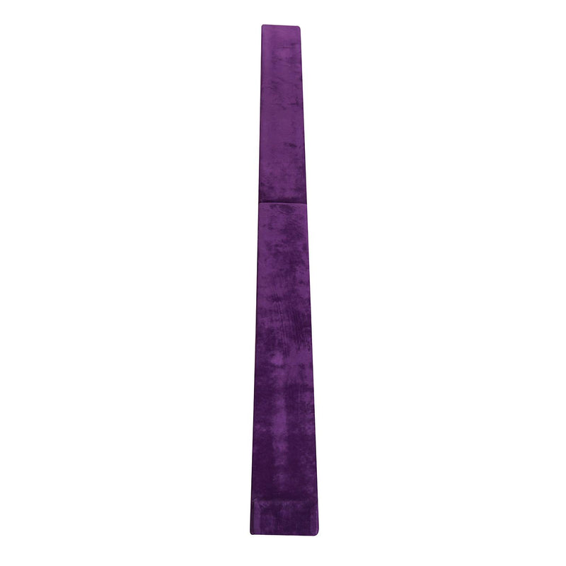 Trave da Ginnastica per Allenamento Imbottita in Legno Viola 240x10x6.5 cm 