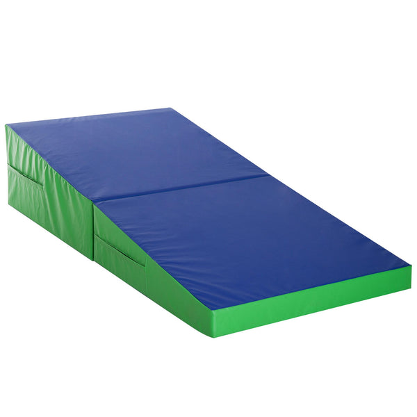 online Matelas d'entraînement pliable pour Fitness Gymnastique artistique Bleu vert 180x90x40 cm