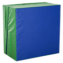 Materasso Training Pieghevole per Fitness Ginnastica Artistica Blu verde 180x90x40 cm 