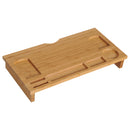 Supporto per Monitor PC in Bambù Naturale 60x30x8.5 cm 