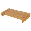 Supporto per Monitor PC in Bambù Naturale 60x30x8.5 cm 
