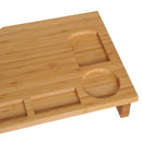 Supporto per Monitor PC in Bambù Naturale 60x30x8.5 cm 