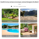 Supporto Struttura Portante per Amaca Regolabile Max 150Kg Nero 280x120x110 cm 