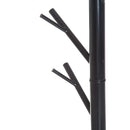 Appendiabiti Attaccapanni da Terra in Acciaio Nero 35x35x176 cm 