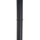 Appendiabiti Attaccapanni da Terra in Acciaio Nero 35x35x176 cm 