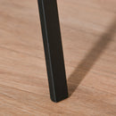 Appendiabiti da Terra Attaccapanni in Metallo e Legno Nero 45x45x180 cm 