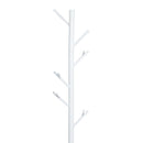 Appendiabiti Attaccapanni da Terra in Acciaio Bianco 35x35x176 cm 