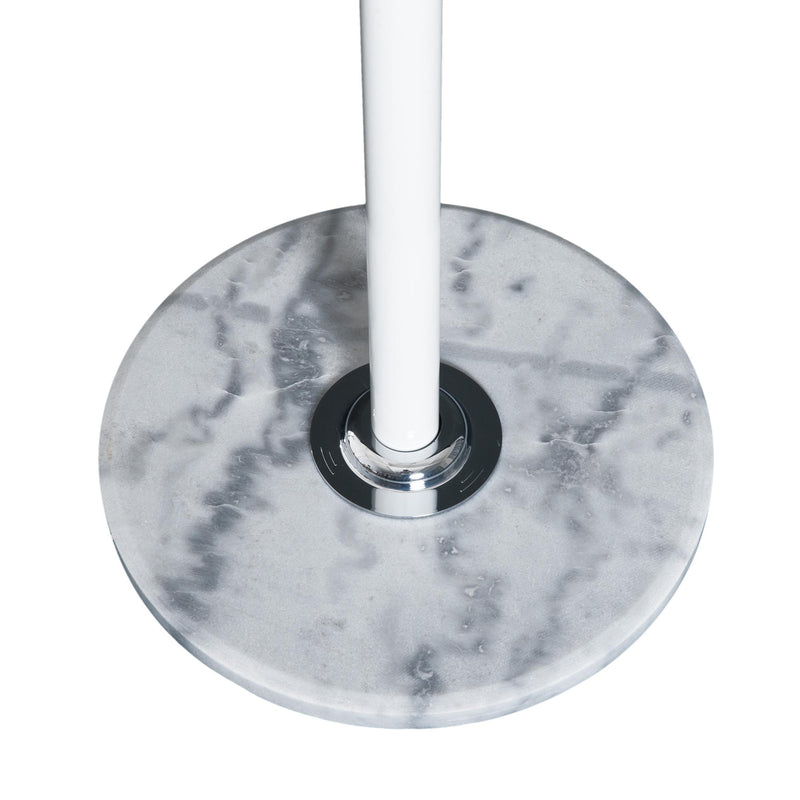 Appendiabiti Attaccapanni da Terra in Acciaio Bianco 35x35x176 cm 