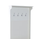 Mobile per Ingresso con Panca Contenitore e Appendiabiti in Legno Bianco 