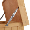 Armadio Porta Attrezzi da Giardino 2 Ripiani in Legno 74x43x88 cm 