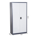 Armadio Portadocumenti da Ufficio in Acciaio Laminato Bianco 90x40x180 cm 