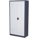 Armadio Portadocumenti da Ufficio in Acciaio Laminato Bianco 90x40x180 cm 