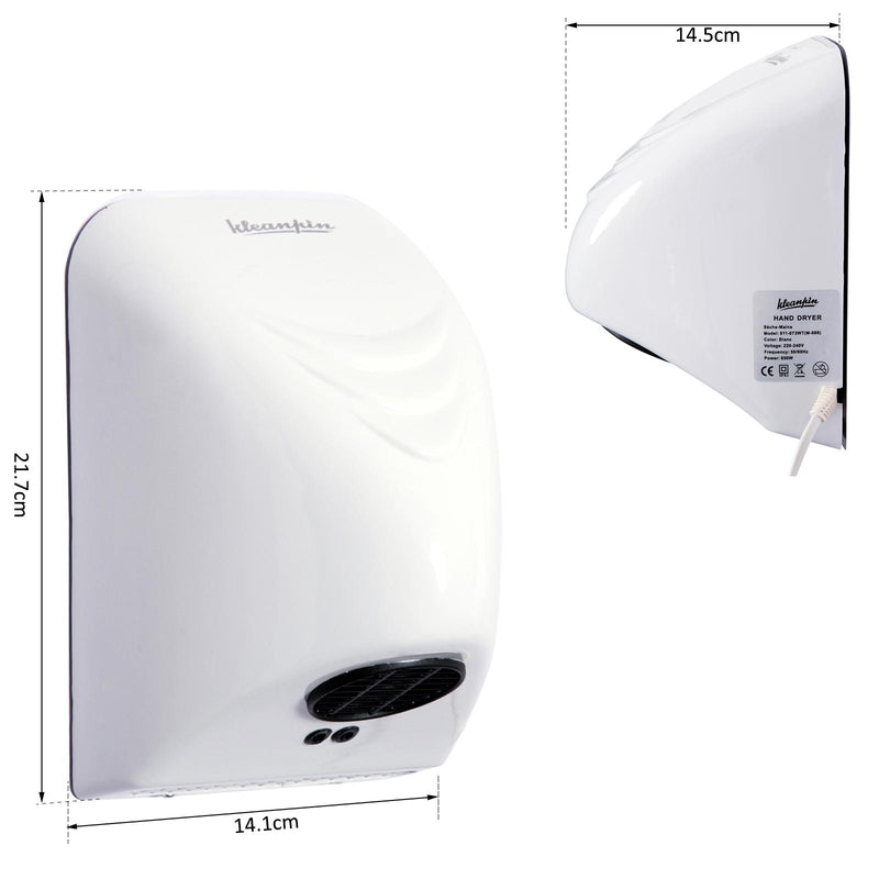 Asciugamani Elettrico 850W ad Infrarossi Bianco 