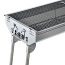 Barbecue a Carbone Carbonella Portatile e Pieghevole in Acciaio Inox 