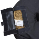 Base per Ombrellone da Giardino a Sacco Riempibile in Tessuto Oxford Nero Ø48x18 cm 