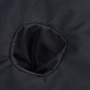 Base per Ombrellone da Giardino a Sacco Riempibile in Tessuto Oxford Nero Ø48x18 cm 