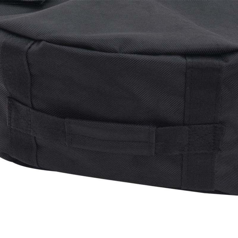 Base per Ombrellone da Giardino a Sacco Riempibile in Tessuto Oxford Nero Ø48x18 cm 