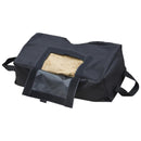 Set 2 Pezzi Base per Ombrellone da Giardino Ø36 Riempibile 25 Kg Tessuto Oxford Nero 50x50x18 cm 