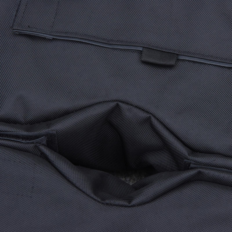 Set 2 Pezzi Base per Ombrellone da Giardino Ø36 Riempibile 25 Kg Tessuto Oxford Nero 50x50x18 cm 