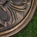 Base per Ombrellone da Giardino 13kg Regolabile in Cemento e Bronzo Ø48 cm 