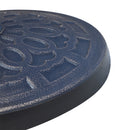 Base per Ombrellone da Giardino 12kg Rotonda in Resina Marrone Ø44x33 cm 