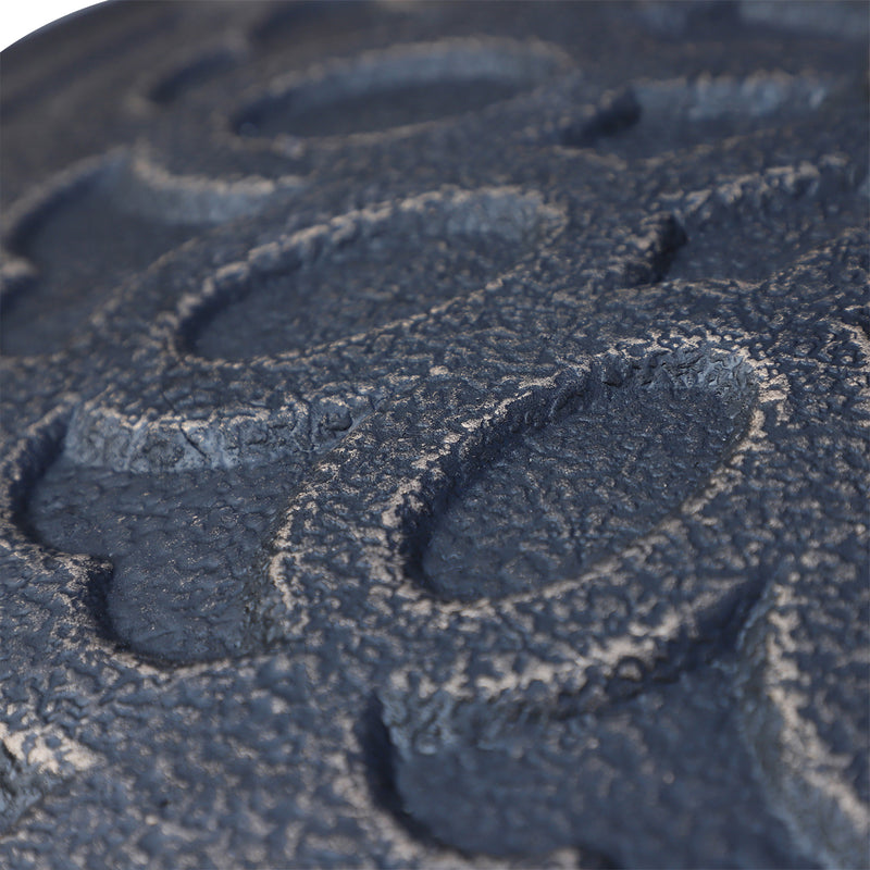 Base per Ombrellone da Giardino 12kg Rotonda in Resina Marrone Ø44x33 cm 