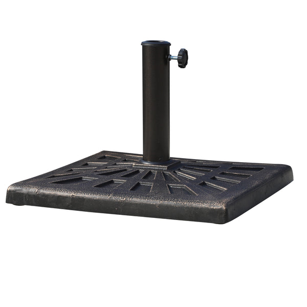 online Socle pour Parasol de Jardin Ø38 à Ø48 Rectangulaire 16kg en Résine 47x32 cm