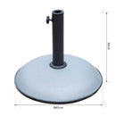 Base per Ombrellone da Giardino 20kg in Cemento Ø45x36 cm 