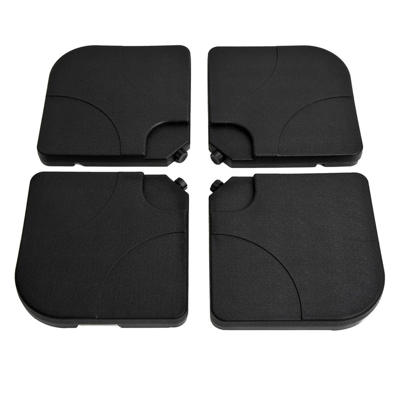 Base per Ombrellone da Giardino 60 Kg a Croce in Plastica 50x50x7.5 cm 