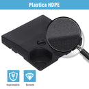 Base per Ombrellone da Giardino Ø46 Riempibile a Croce 80-120 Kg Nero 51x51x12 cm 