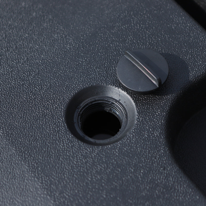 Base per Ombrellone da Giardino Ø46 Riempibile a Croce 80-120 Kg Nero 51x51x12 cm 