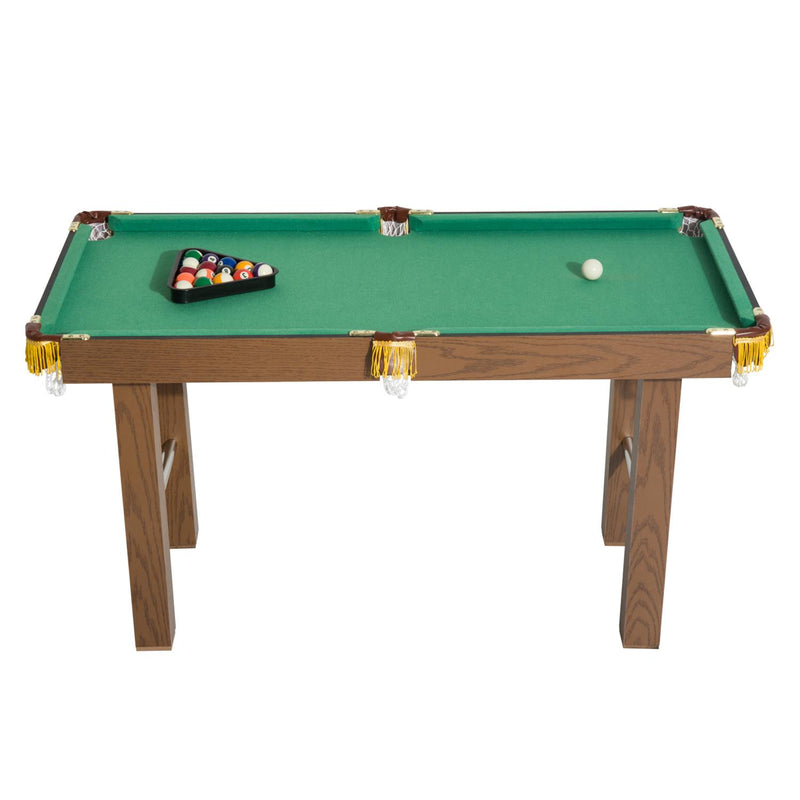 Tavolo da Biliardo con Palline Stecche e Accessori in Legno MDF 123.5x66.5x66 cm 