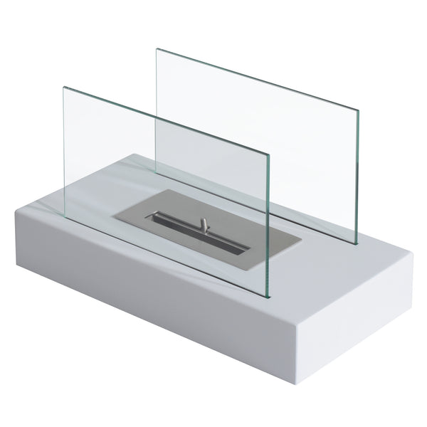 Cheminée Bioéthanol de Table 35x18 cm en Acier 0,5L Blanc acquista