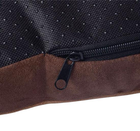 Cuscino Cuccia da Interno per Cani e Gatti Marrone 80x60 cm 