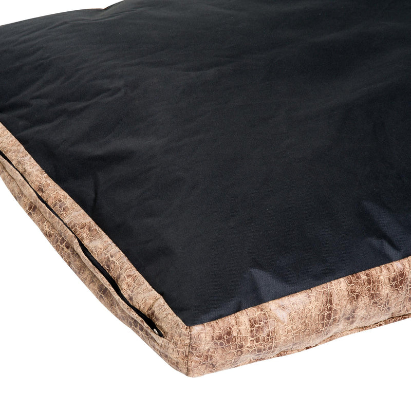 Letto Cuscino Morbido per Cani e Gatti Lavabile in Poliestere Marrone 78x60x13 cm 