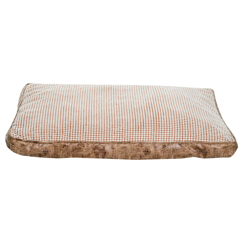 Letto Cuscino Morbido per Cani e Gatti Lavabile in Poliestere Marrone 115x78x13 cm 