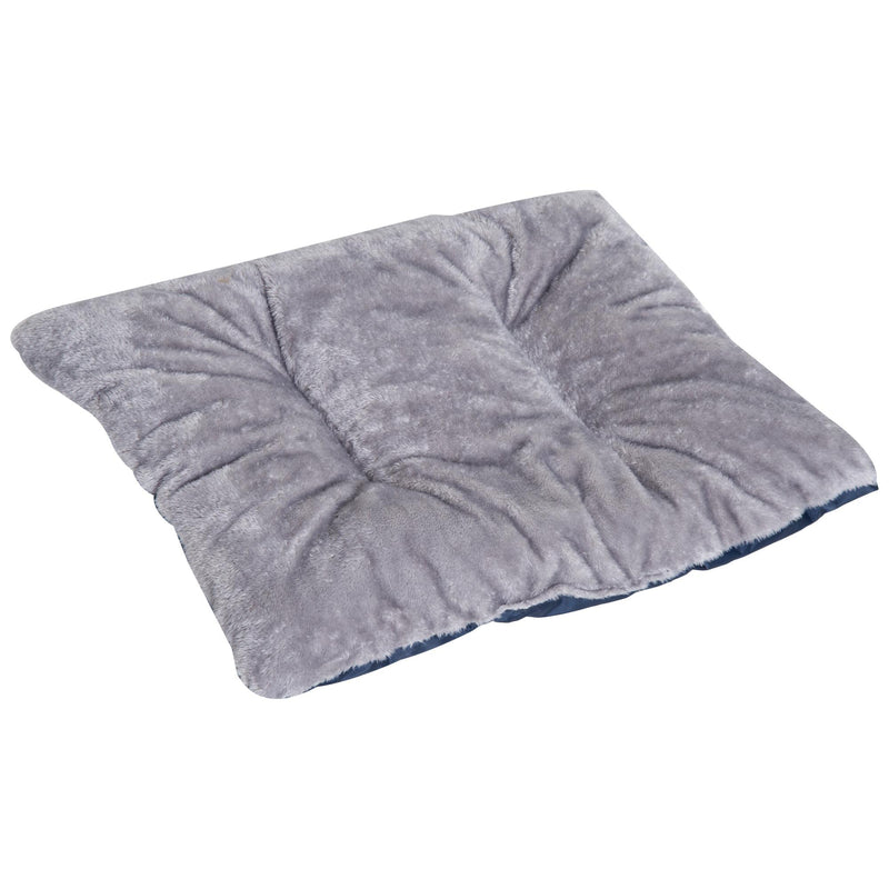 Cuccia Letto per Cane Gatto con Cuscino Imbottito Grigio blu 88x70x20 cm 