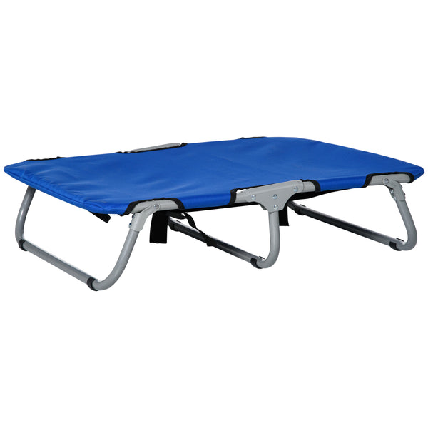 Lit pliant pour chien en tissu Oxford bleu 71x58x18 cm sconto
