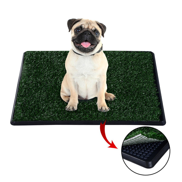 Litière pour chien avec gazon synthétique en plastique PP 51x76x3 cm prezzo