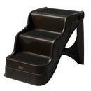 Scaletta Pieghevole 3 Gradini per Animali Domestici Marrone 49x39x39 cm 