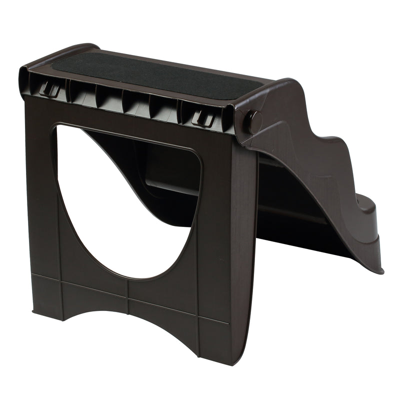 Scaletta Pieghevole 3 Gradini per Animali Domestici Marrone 49x39x39 cm 