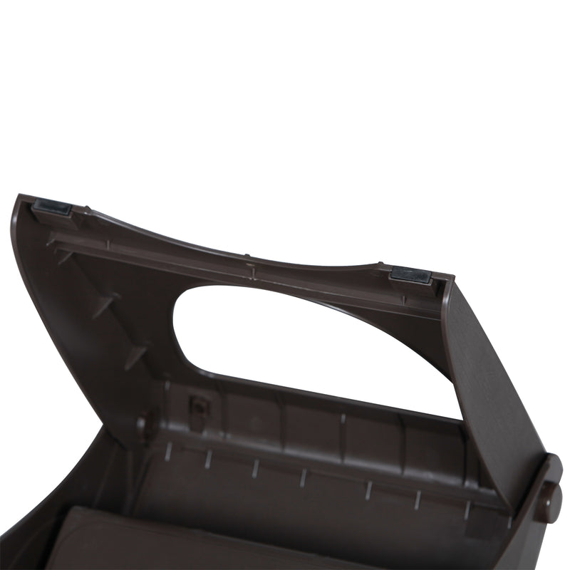 Scaletta Pieghevole 3 Gradini per Animali Domestici Marrone 49x39x39 cm 